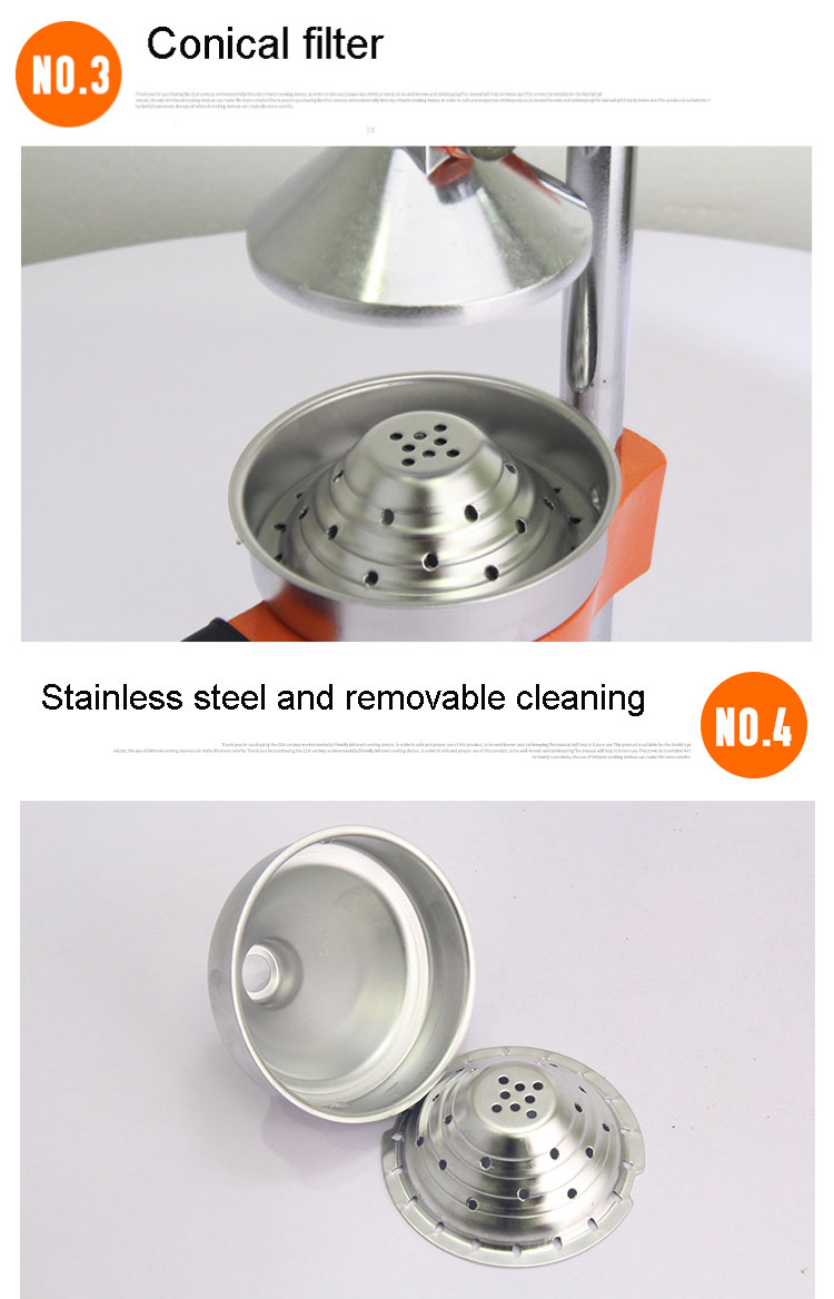 عصارة فواكه يدوية بضغط يدوي